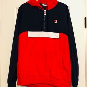 Men’s Fila 1/2 zip hoodie